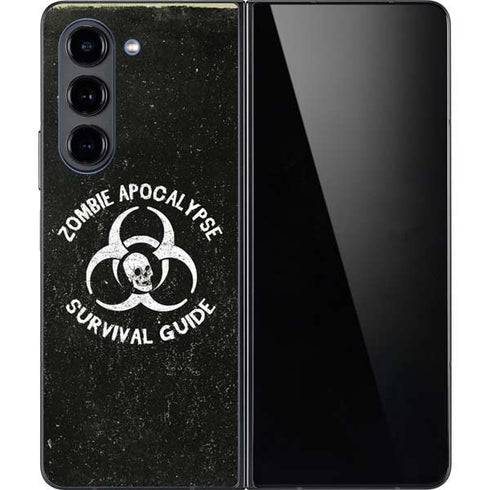 Zombie Apocalypse Survival Guide Galaxy Z Fold5 5G Skin